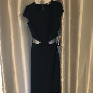 Lulu’s Floor Length Black Dress